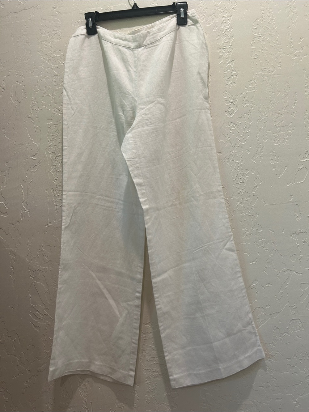 Spiegel White Wide Leg Linen Pants